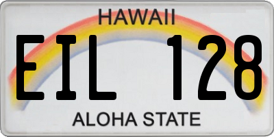 HI license plate EIL128