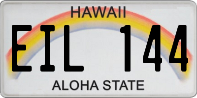 HI license plate EIL144