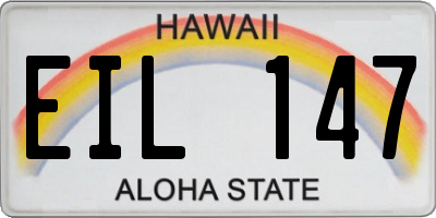 HI license plate EIL147