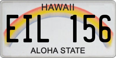 HI license plate EIL156