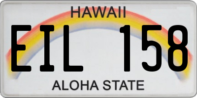 HI license plate EIL158