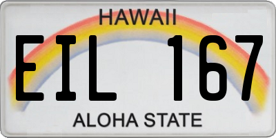 HI license plate EIL167