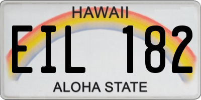 HI license plate EIL182