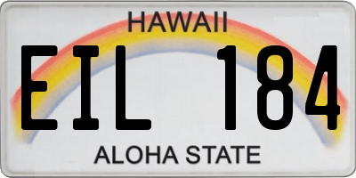 HI license plate EIL184