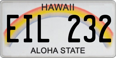 HI license plate EIL232
