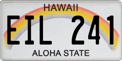HI license plate EIL241