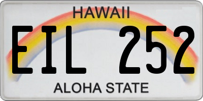 HI license plate EIL252