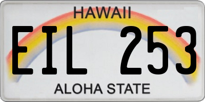 HI license plate EIL253
