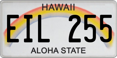 HI license plate EIL255