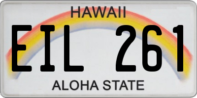 HI license plate EIL261