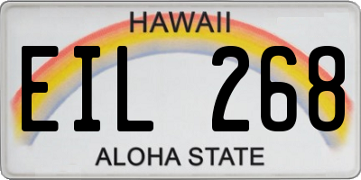 HI license plate EIL268