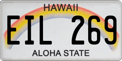 HI license plate EIL269