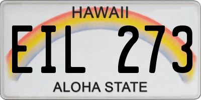 HI license plate EIL273