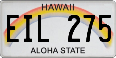 HI license plate EIL275