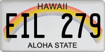HI license plate EIL279