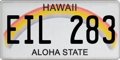 HI license plate EIL283
