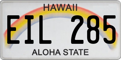 HI license plate EIL285