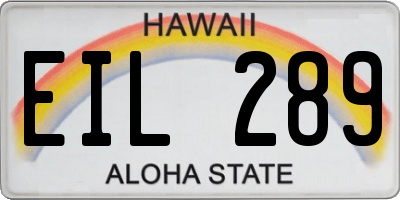 HI license plate EIL289