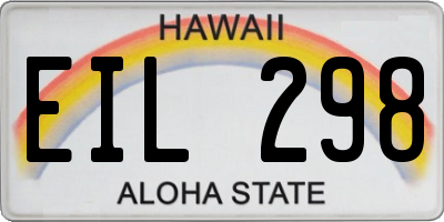 HI license plate EIL298