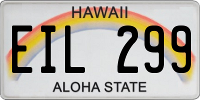 HI license plate EIL299