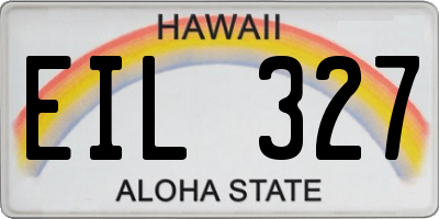 HI license plate EIL327