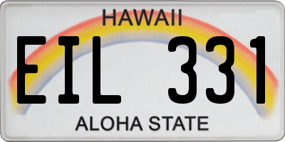 HI license plate EIL331