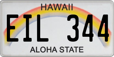 HI license plate EIL344