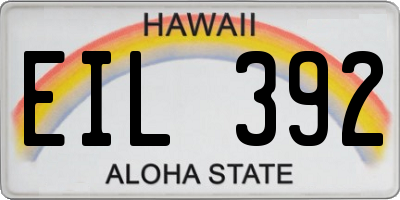 HI license plate EIL392