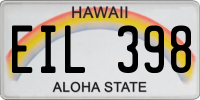 HI license plate EIL398