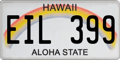 HI license plate EIL399