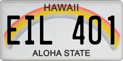 HI license plate EIL401