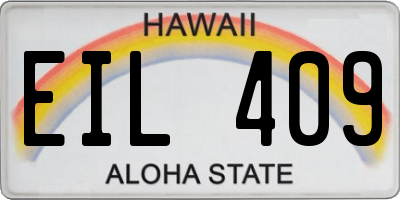 HI license plate EIL409