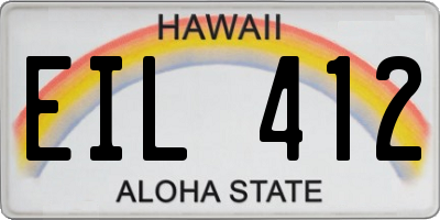 HI license plate EIL412