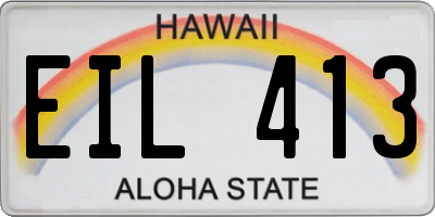 HI license plate EIL413