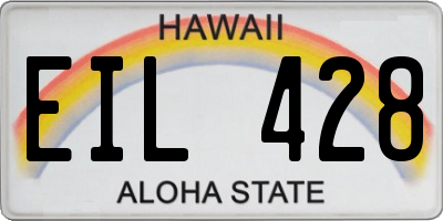 HI license plate EIL428