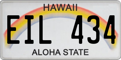HI license plate EIL434