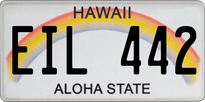 HI license plate EIL442