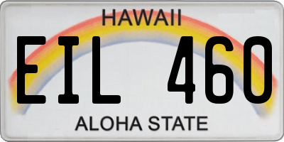 HI license plate EIL460