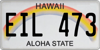 HI license plate EIL473