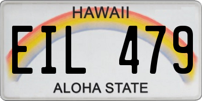 HI license plate EIL479