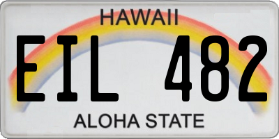 HI license plate EIL482