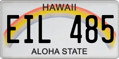 HI license plate EIL485