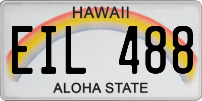 HI license plate EIL488