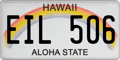 HI license plate EIL506