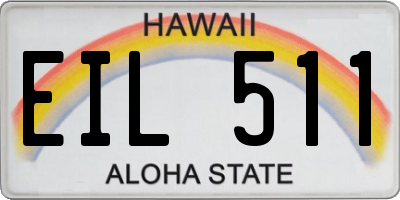 HI license plate EIL511