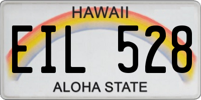 HI license plate EIL528