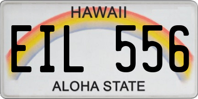 HI license plate EIL556