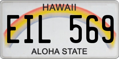 HI license plate EIL569