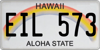 HI license plate EIL573