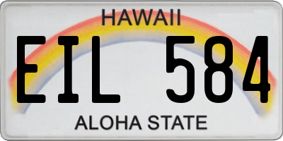 HI license plate EIL584